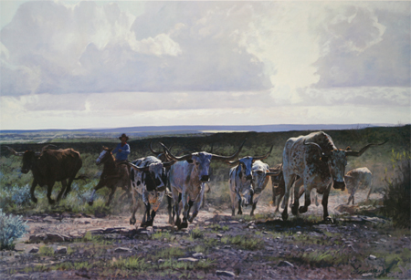 South Texas Stampede by artist Ragan Gennusa